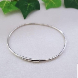 BRACELETE DE PRATA 925 FIO LISO REDONDO