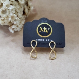 BRINCO INFINITO MEDIO BANHADO A OURO 18K