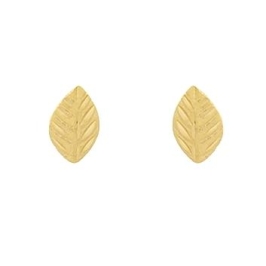 BRINCO OURINHO FOLHINHA TRABALHADA BANHADA A OURO 18K
