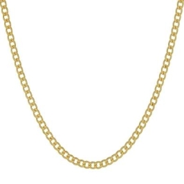 Corrente elo grumet curto banhado a ouro 18K TAM60CM