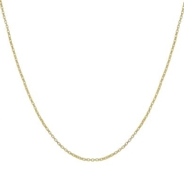 Corrente tijolinho fino pequeno banhado a ouro 18K