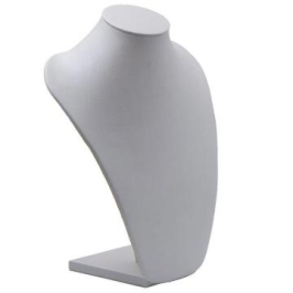 Expositor courino busto veneza numero 2 na cor bege claro 