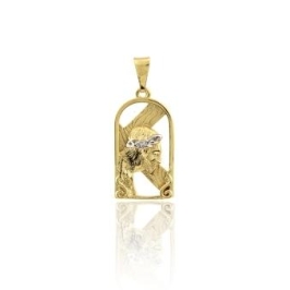 PINGENTE CRUZ COM CRISTO BANHADO A OURO 18K