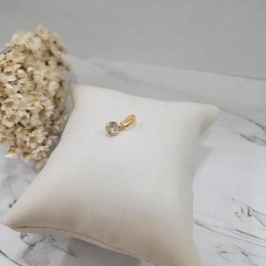 PINGENTE RIVOLI PONTO LUZ BANHADO A OURO 18K