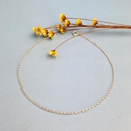 TORNOZELEIRA DE PRATA 925 ELO PORTUGUÊS TAM25CM