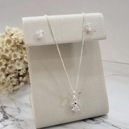 CONJUNTO ZIRCONIA CRISTAL