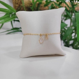 PULSEIRA GOTA ZIRCONIA CRISTAL