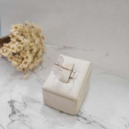 ANEL DE PRATA PALITO MENOR PEDRA SEXTAVADA AMETISTA