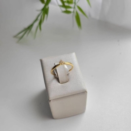 ANEL SOLITARIO COM ZIRCONIA