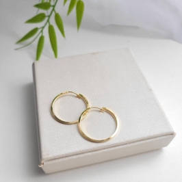 ARGOLA REDONDA LISA FECHADA FIO QUADRADO P