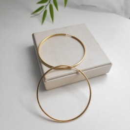 ARGOLA REDONDA LISA FIO REDONDO GG