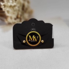 BRINCO BOLINHA MINI BANHADO A OURO 18K