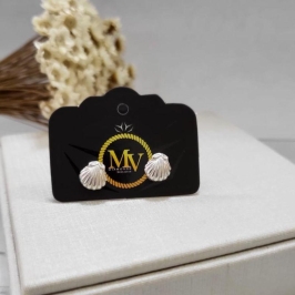 BRINCO DE PRATA 925 CONCHA DO MAR ABERTA