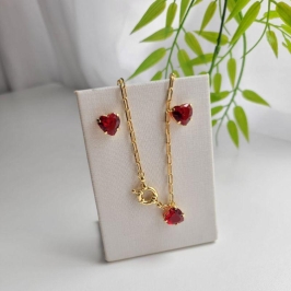 CONJUNTO CORACAO ZIRCONIA