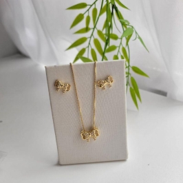 CONJUNTO LAÇO CRAVEJADO