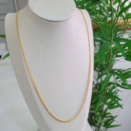 Corrente renda chinesa 2,8mm banhado a ouro 18K