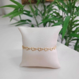 PULSEIRA CORACOES LISO DUPLO