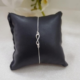 PULSEIRA DE PRATA 925 VENEZIANA INFINITO PEQUENO TAM18CM