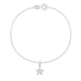 TORNOZELEIRA DE PRATA 925 ESTRELA DO MAR TAM25CM