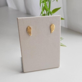 BRINCO OURINHO ASA BANHADO A OURO 18K