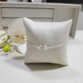 TORNOZELEIRA DE PRATA 925 INFINITO TAM25CM