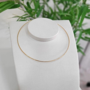 Aro fino com fechamento banhado a ouro 18k