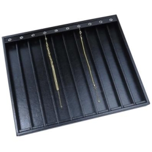 BANDEJA PARA PULSEIRAS 10 ESPAÇOS PRETA