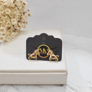 Brinco unicornio banhado a ouro 18k