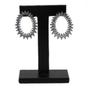 Expositor courino grande em T para brinco na cor bege