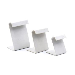 Expositor courino onda pequeno para brinco na cor bege