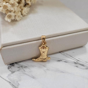 PINGENTE BOTA BANHADO A OURO 18K