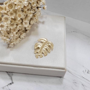 Pingente costela de adao aberta banhado a ouro 18k