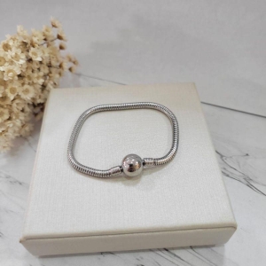 Pulseira de berloque fecho bolinha 16cm