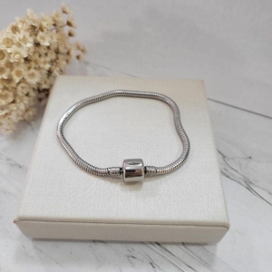 Pulseira de berloque fecho tambor 19cm