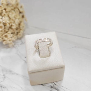 ANEL DE PRATA 925 FALANGE TODO EM ELOS