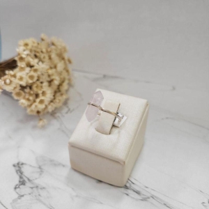 ANEL DE PRATA PALITO MENOR PEDRA SEXTAVADA AMETISTA