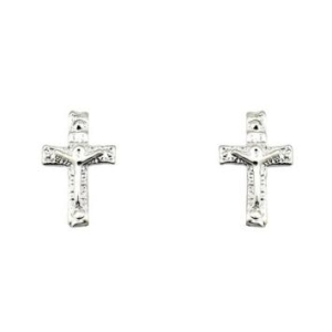 BRINCO CRUZ COM CRISTO PRATA 925