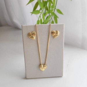 CONJUNTO 45CM CORACAO TRANCADO