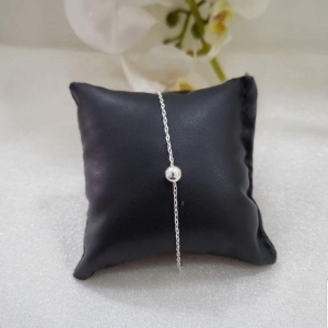 PULSEIRA DE PRATA 925 COM UMA BOLA MÉDIA