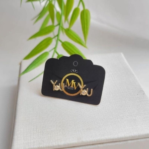 BRINCO YOU COM UMA ZIRCONIA BANHADO A OURO 18K