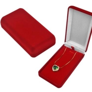 Estojo veludo para corrente e brinco