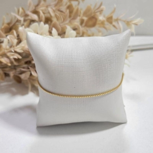 PULSEIRA VENEZIANA DIAMANTADA BANHADO A OURO 18K TAM18CM