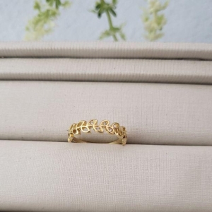 ANEL FOLHINHAS C/ ZIR