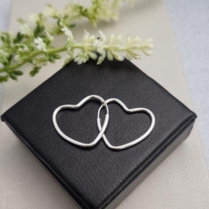 ARGOLA CORACAO PRATA M