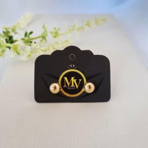 BRINCO BOLINHA BANHADO A OURO 18K