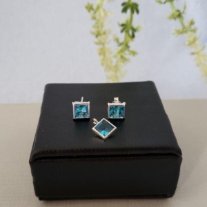 CONJUNTO PEDRA AZUL PISCINA PRATA