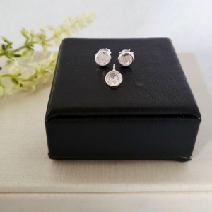 CONJUNTO PEDRA CRISTAL PRATA