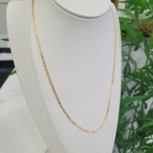 CORRENTE ELO GUTTI FINO BANHADA A OURO 18K TAM45CM