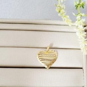 PING CORACAO DIAMANTADO BORDAS TRABALHADAS