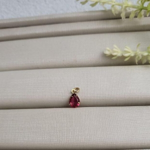 PINGENTE PONTO DE LUZ NAVETE VERMELHO